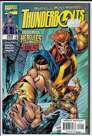 Thunderbolts # 22 NM- Prislapp