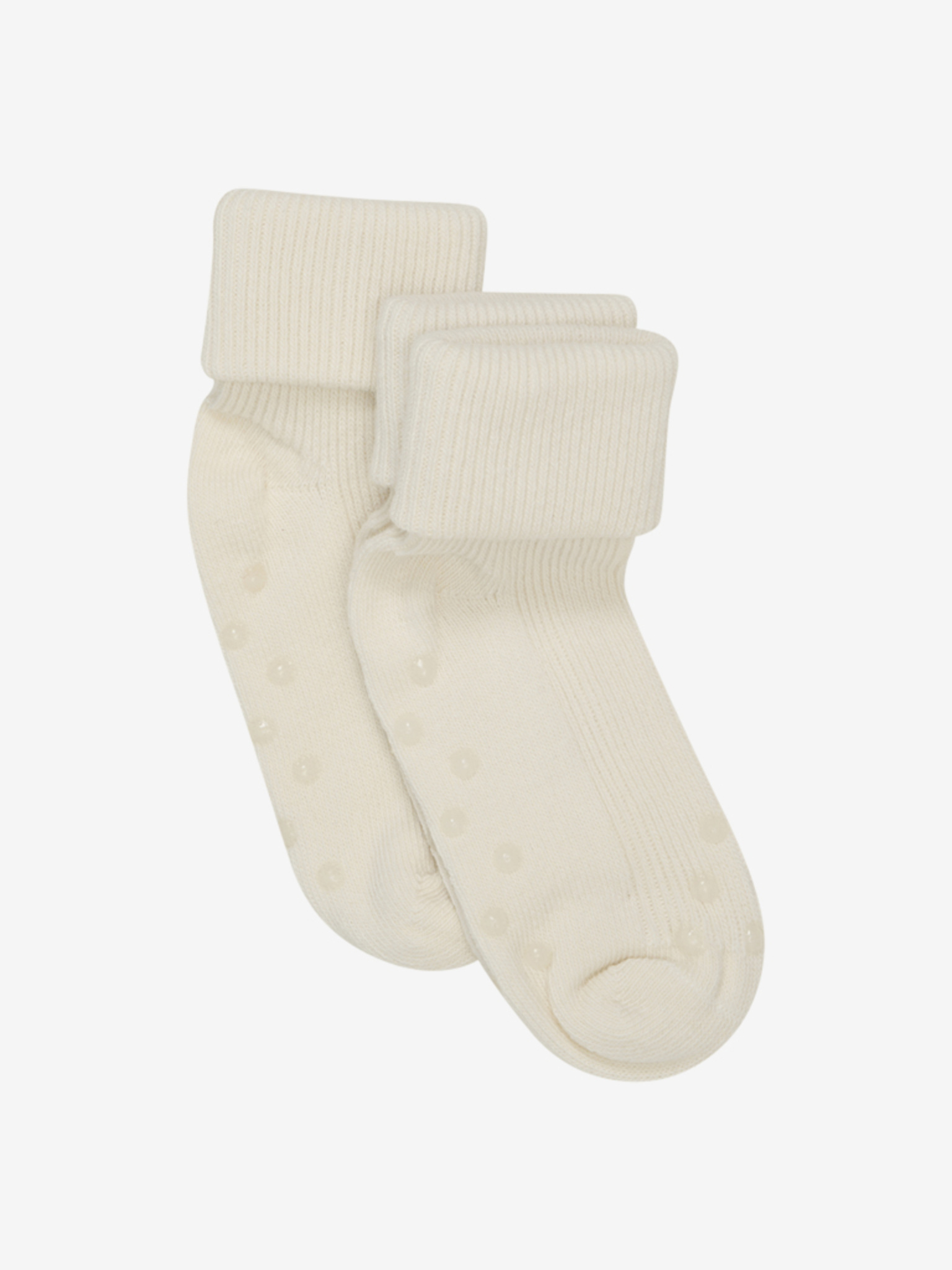 Baby Rib Sock W ABS Offwhite