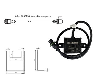 Paket, mottagare/kabl., trailer med iEBS X Knorr-Bremse EBS