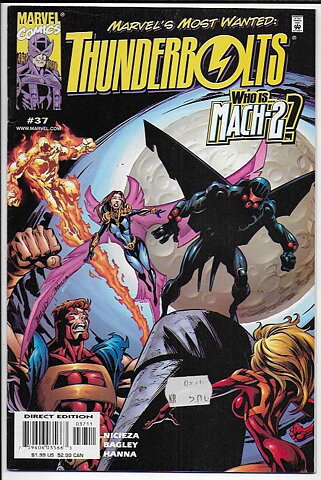 Thunderbolts # 37 VF/NM Prislapp