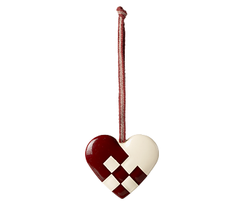 Maileg, Christmas, ornament, heart red, small