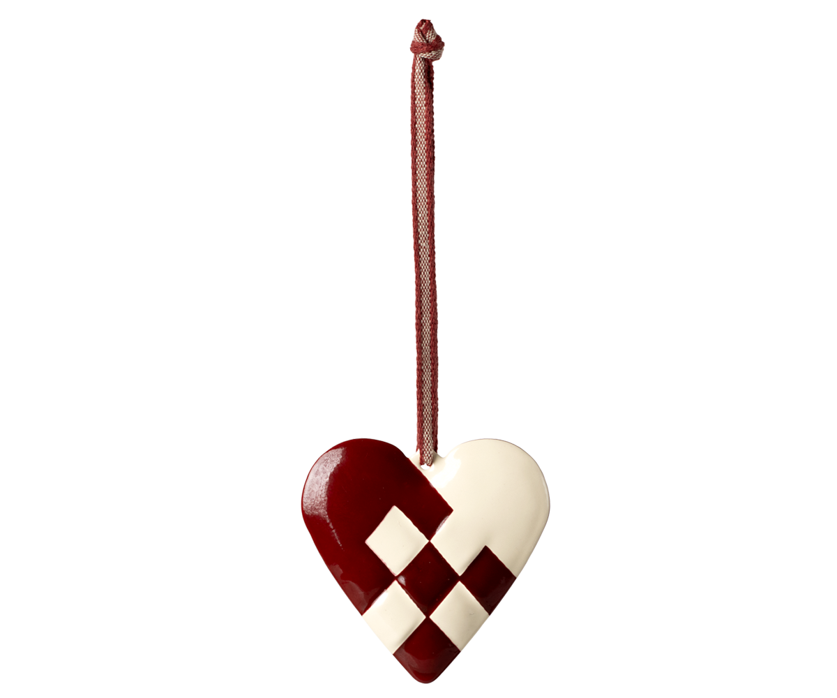 Maileg, Christmas, ornament, heart red, big