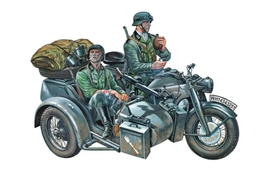 1/35 ZUNDAPP KS 750  with sidecar