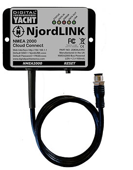 Digital Yacht NjordLINK Fjärrövervakning av din båt via  NjordCloud
