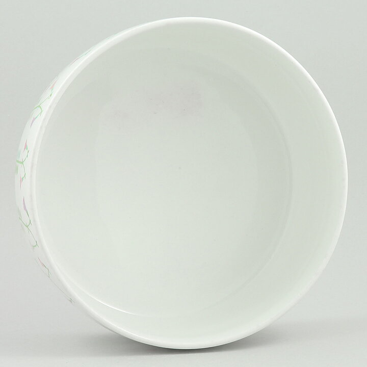 Stig Lindberg (Linnea 1965) Cylinder Bowl with Flower Decor 18 cm (2)