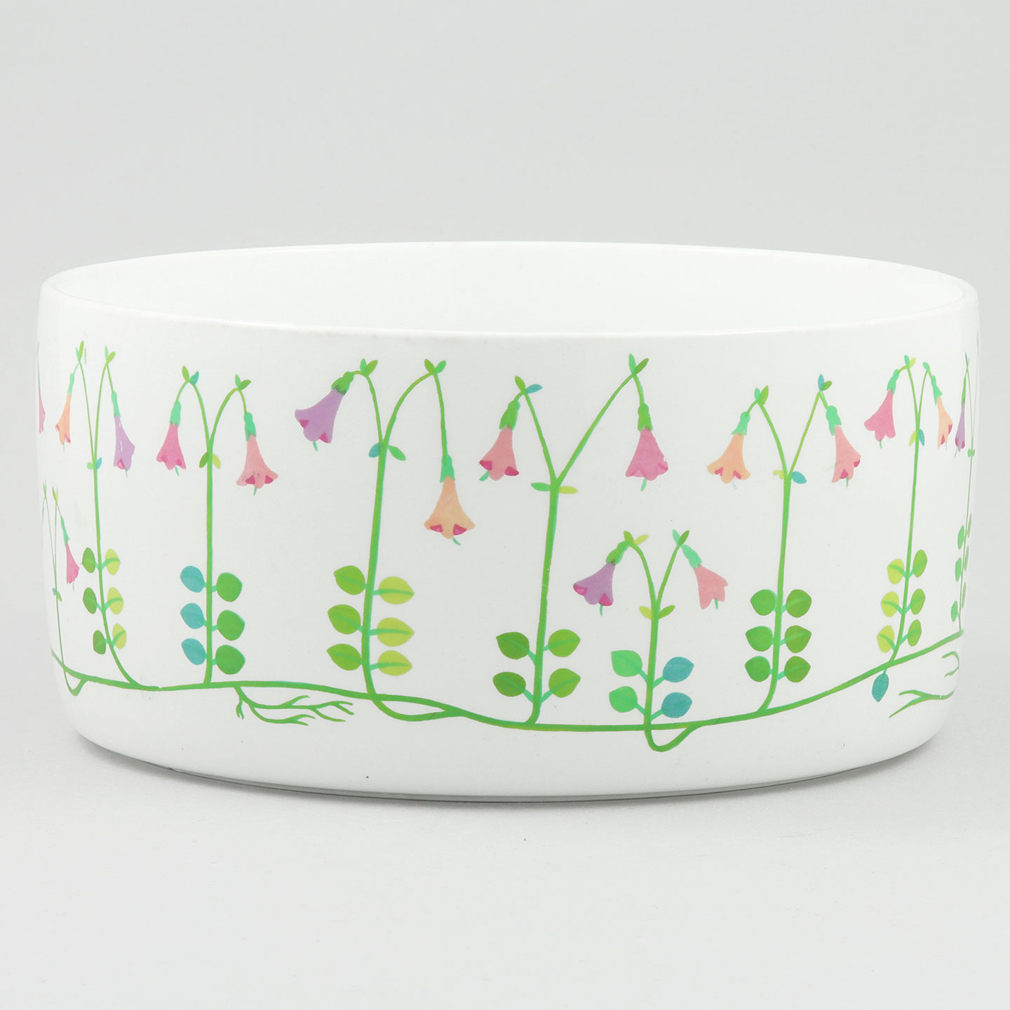 Stig Lindberg スティグリンドベリ Linnea ボウル 28765 Stig Lindberg (Linnea 1965) Cylinder Bowl with Flower Decor 18 cm (2)