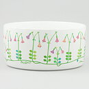 Stig Lindberg (Linnea 1965) Cylinder Bowl with Flower Decor 18 cm (2)