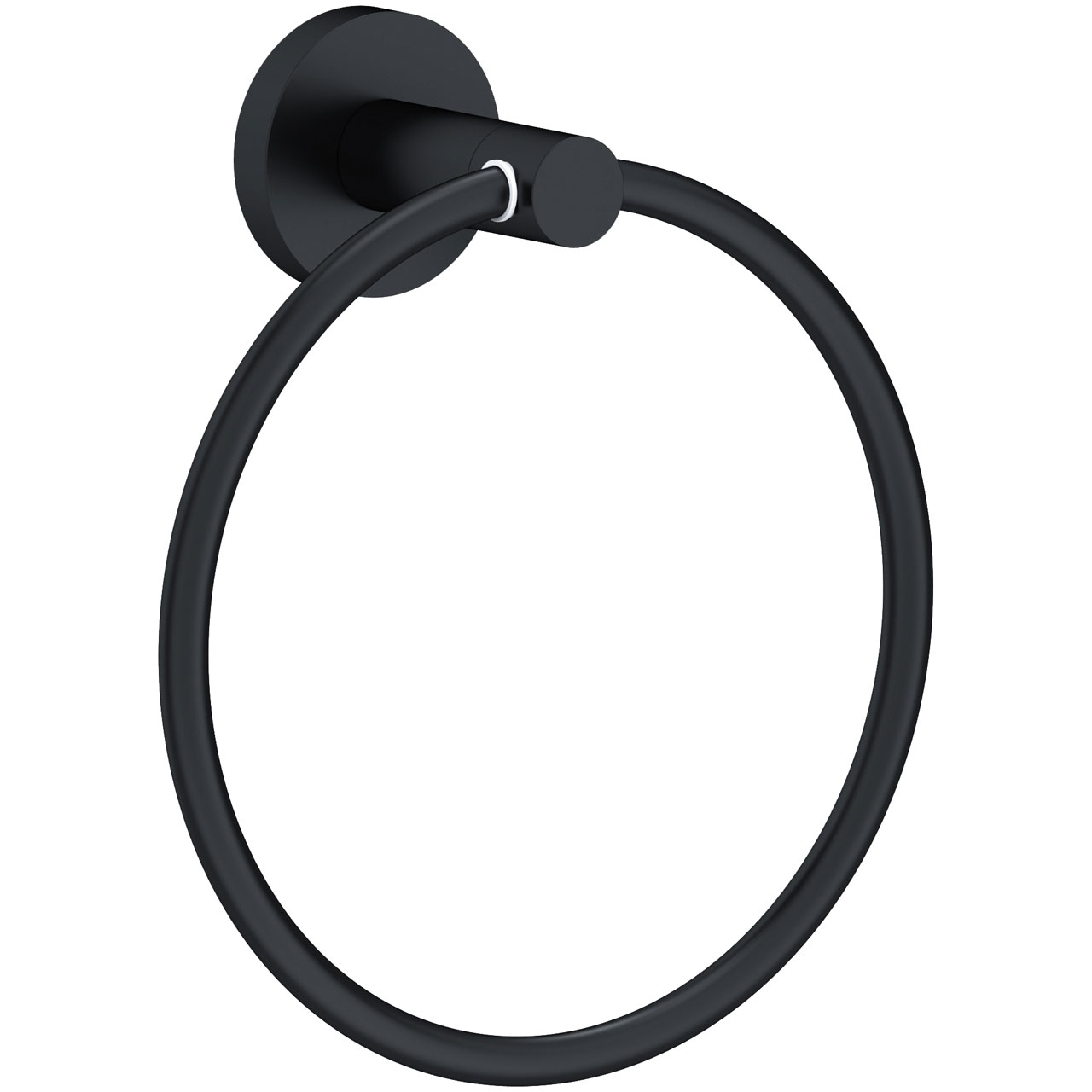 Towel Ring ROUND Matt Black