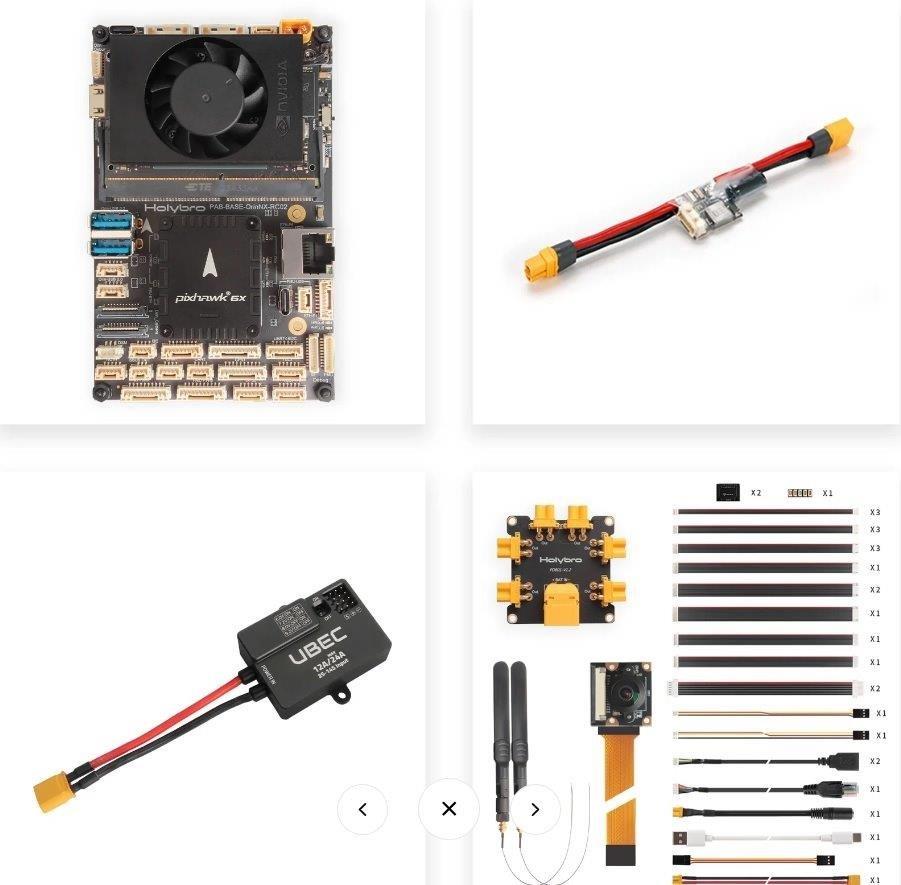 Pixhawk Jetson Baseboard Bundle, 6X Pro, NX 16GB (with Wi-Fi & SSD & Camera)