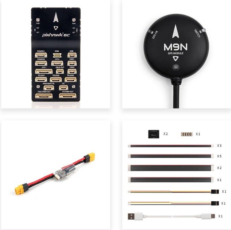 Pixhawk 6C, PM02, M9N GPS, Aluminum