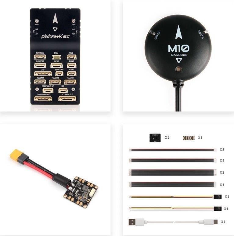 Pixhawk 6C, PM06, M10 GPS, Aluminum