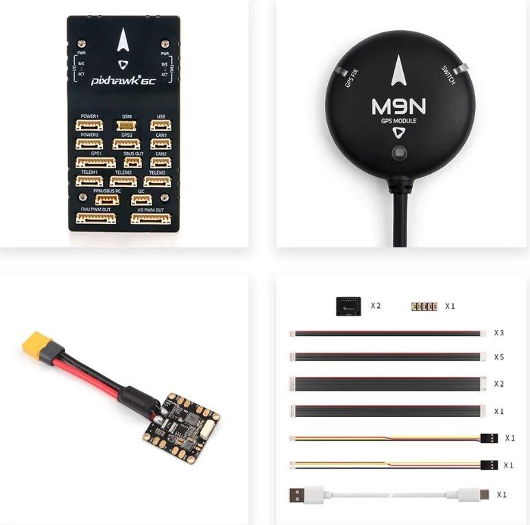 Pixhawk 6C, PM06, M9N GPS, Plastic