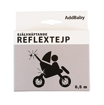 Reflextejp 0,5m Svart