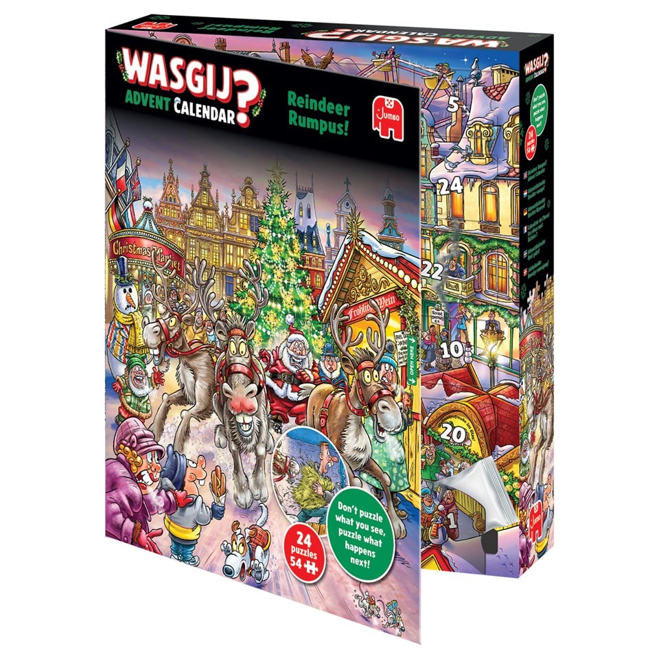 Wasgij Adventskalender Reindeer Rumpus ! 24 X 54 Bitar Jumbo - 2