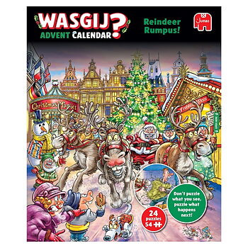 Wasgij Adventskalender Reindeer Rumpus ! 24 X 54 Bitar Jumbo