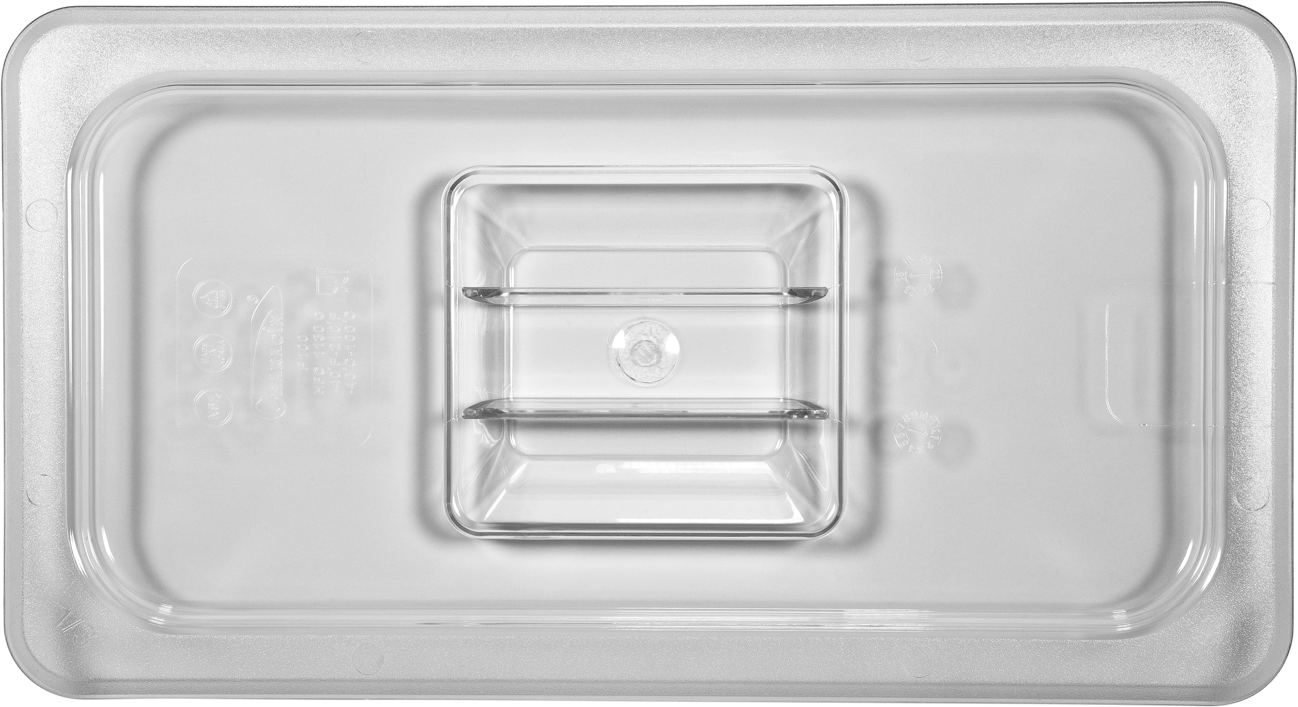 GN kantin lock i polykarbonat transparent Exxent - 4
