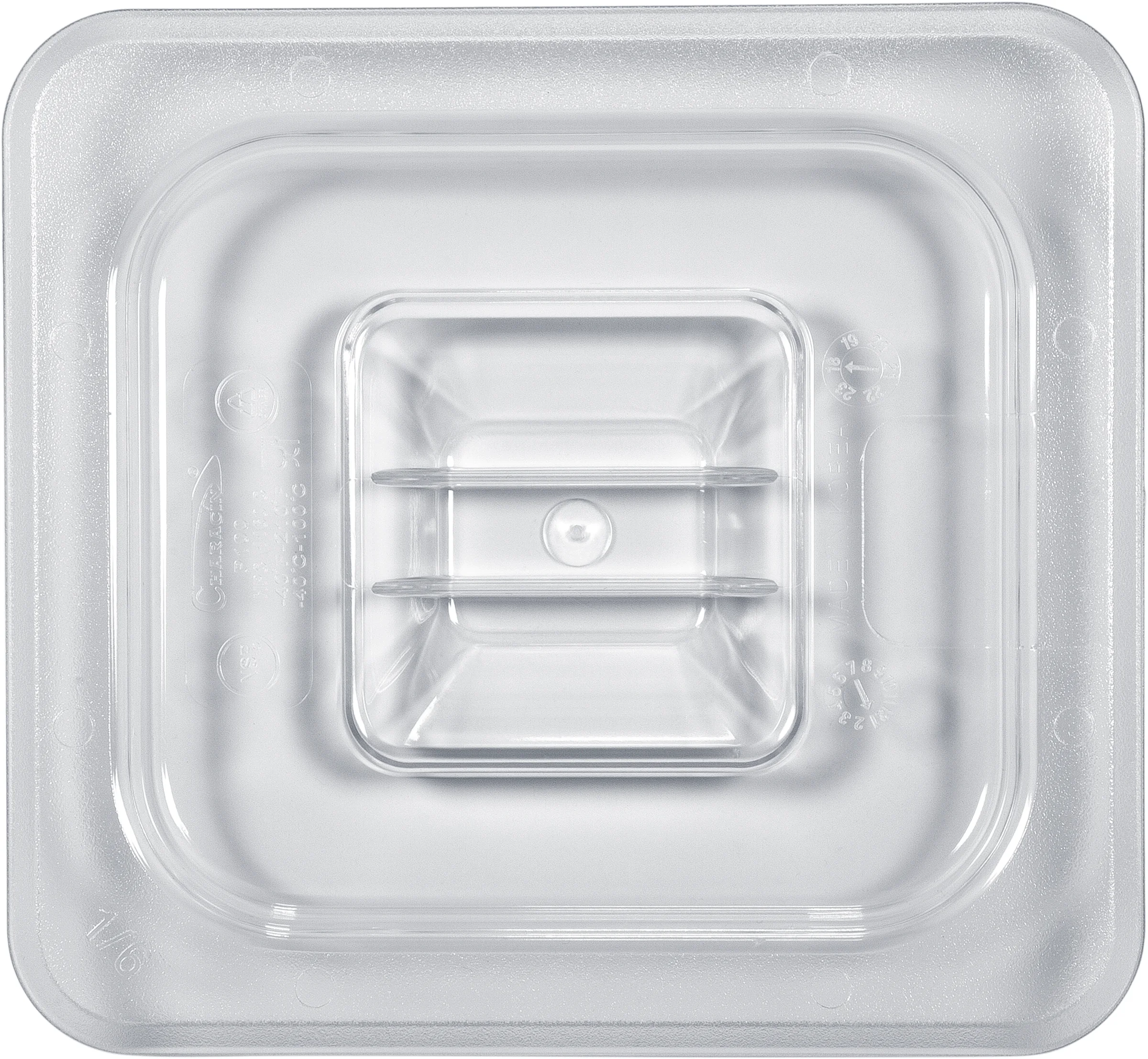 GN kantin lock i polykarbonat transparent Exxent - 6