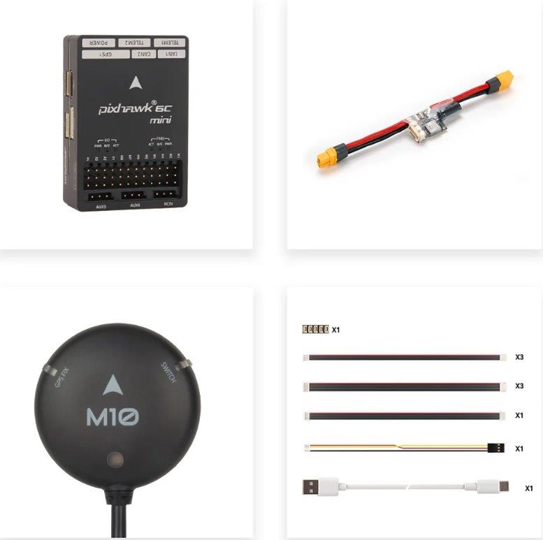 Pixhawk 6C Mini-Model B, PM02 V3, M10 GPS