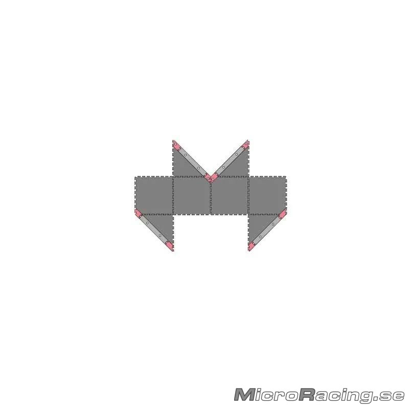 KYOSHO - Mini-Z Grand Prix Circuit50, Corner Set 45°, 12pcs