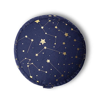 Meditationskudde starry sky marinblå ekologisk bomull (OCS)