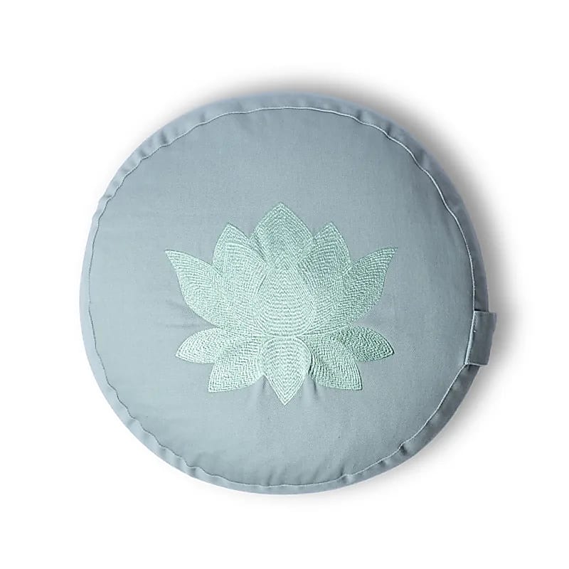 Meditationskudde lotus salvia grön ekologisk bomull (OCS) - 2