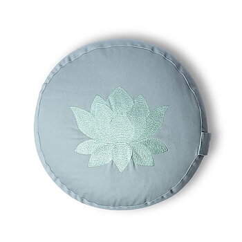 Meditationskudde lotus salvia grön ekologisk bomull (OCS)