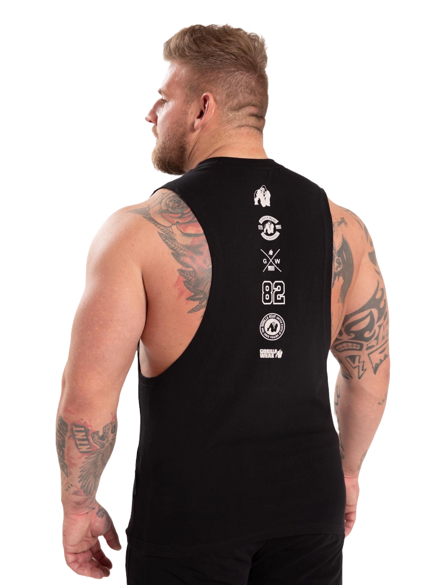 Lopez Drop Armhole Tank Top, black - 2
