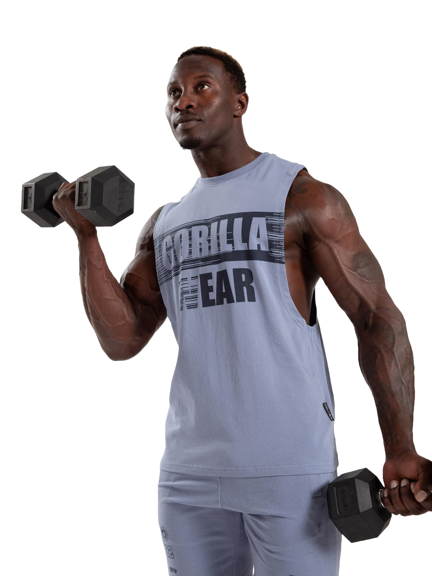 Lopez Drop Armhole Tank Top, stonewash blue - 9