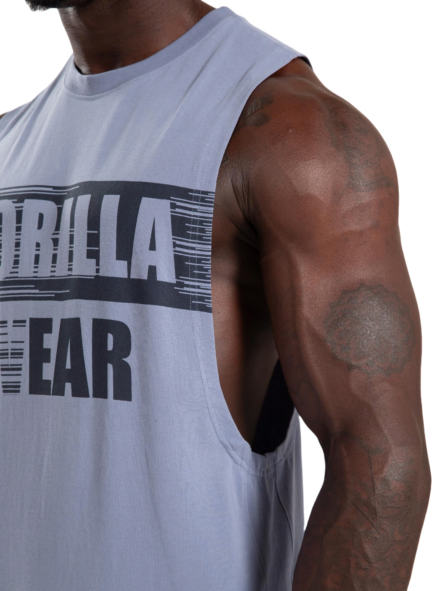 Lopez Drop Armhole Tank Top, stonewash blue - 7