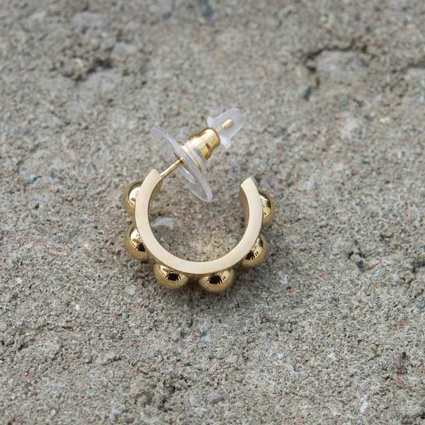 By Jolima -  Fiona Dot Hoops Gold - 5