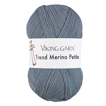 Trend Merino Petite Gråblå