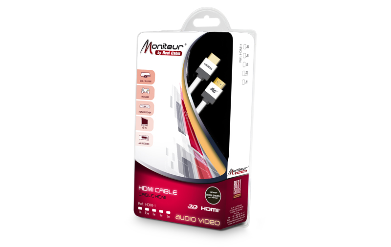 Real Cable Moniteur HDMI-1 - 2