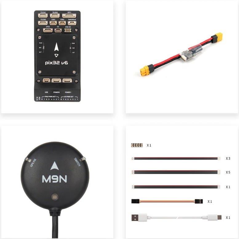 Pixhawk Pix32 v6, Standard set, M9N GPS