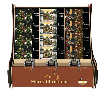 Spilledåser, Art & Music Box-display, Merry Christmas 4, med 36 stk.+3 stk. demo.