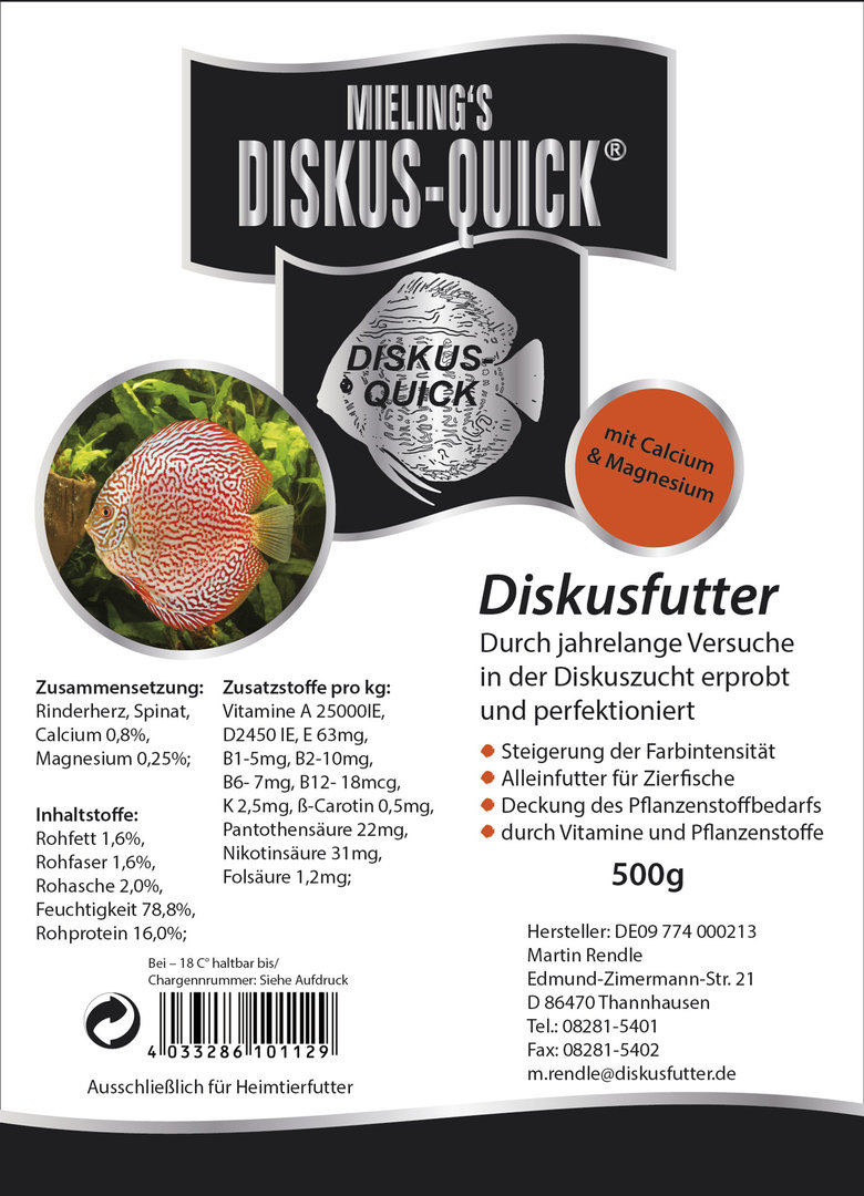 Mielings Discus-Quick 500gr - 2