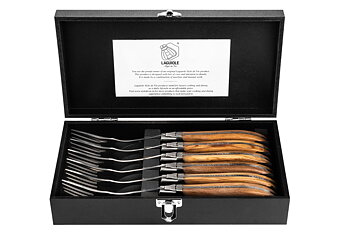 Laguiole Grillgafflar Olivträ 6 Stycken