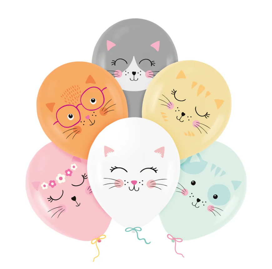 Ballongbukett - Katter Mix
