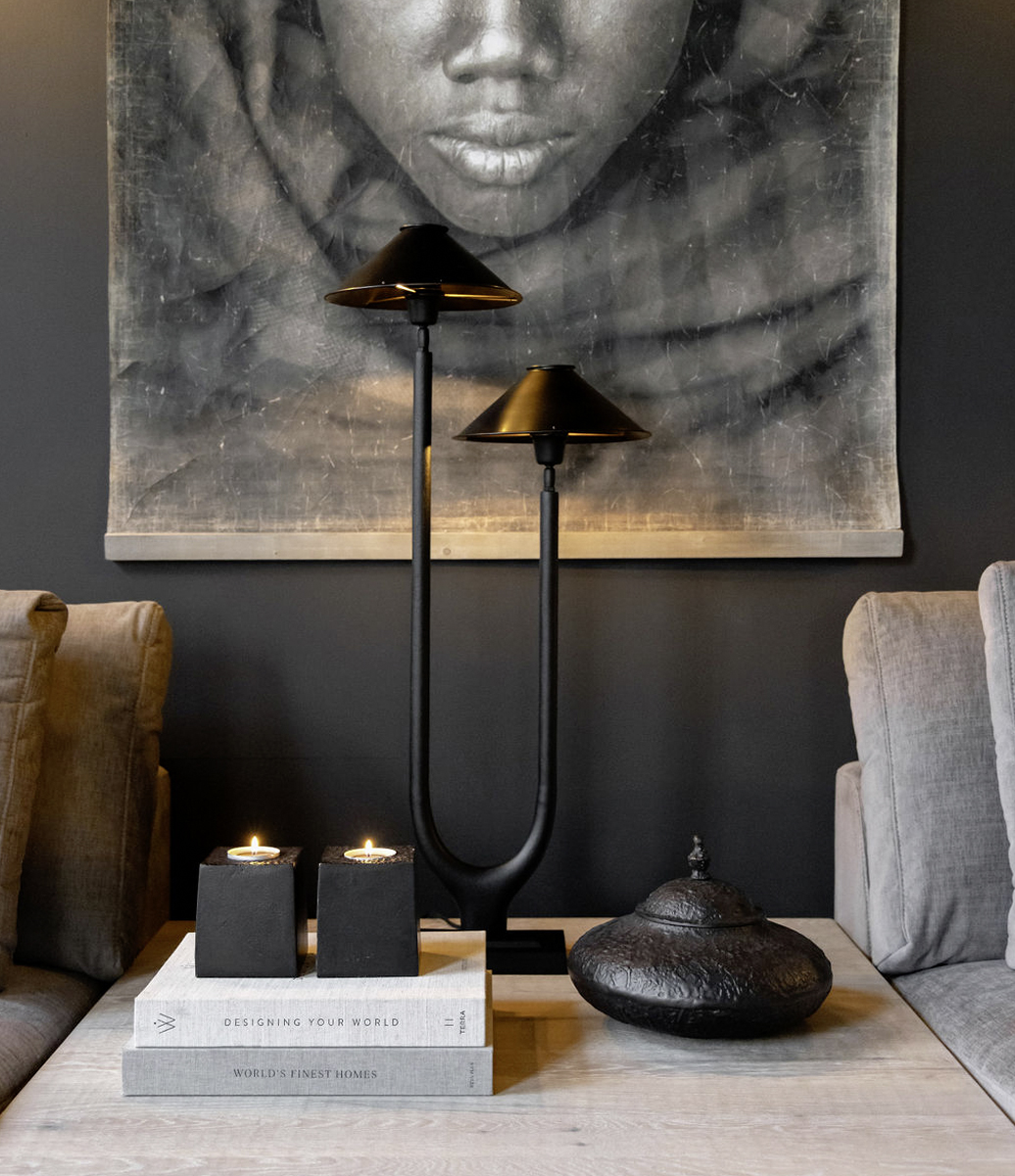 TWIN Bordslampa Antique Black/Bronze - 3