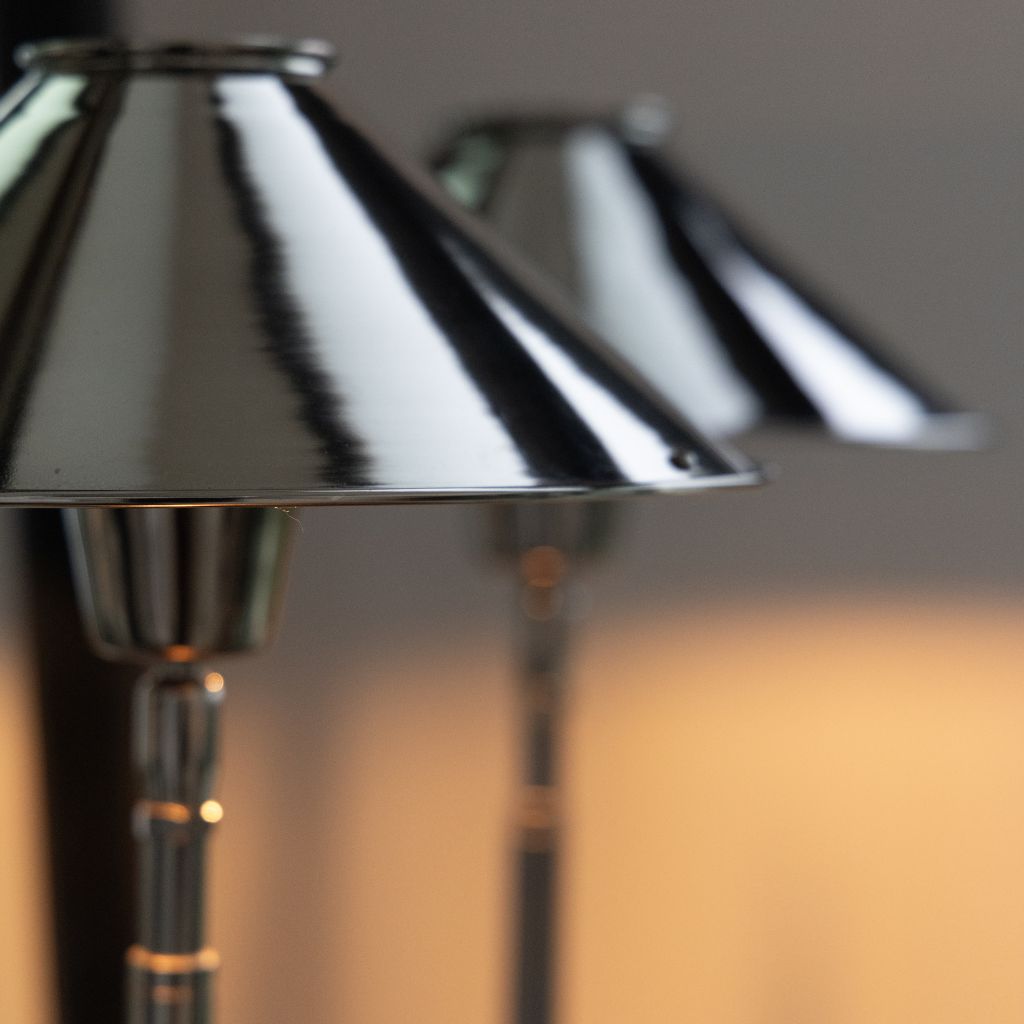 ARMANDO SLIM Table lamp Shiny black nickel - 4