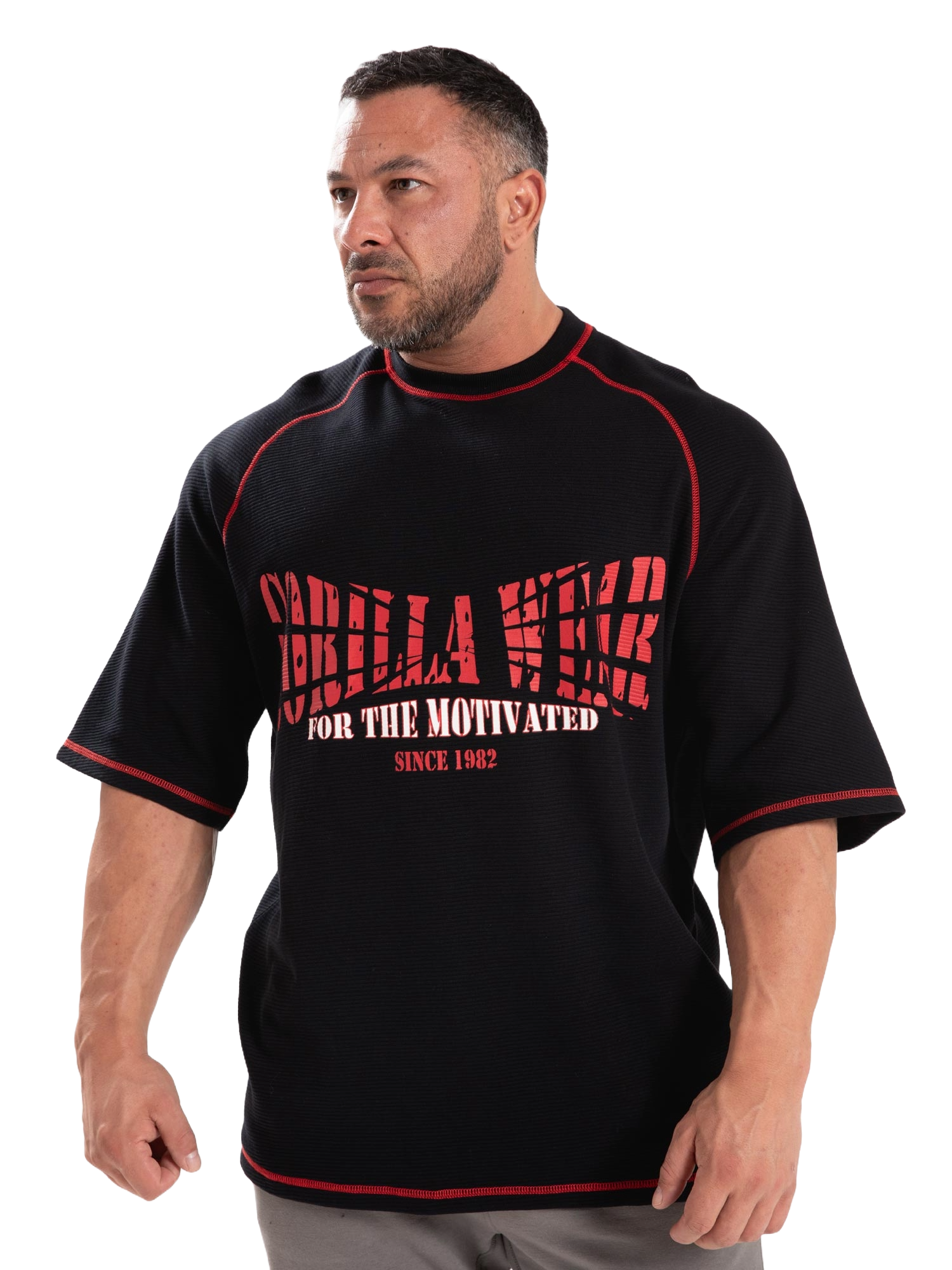 Finley Oversized T-Shirt, black/red