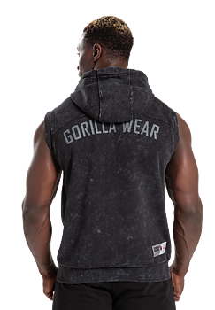 Silverdale Sleeveless Hoodie, black