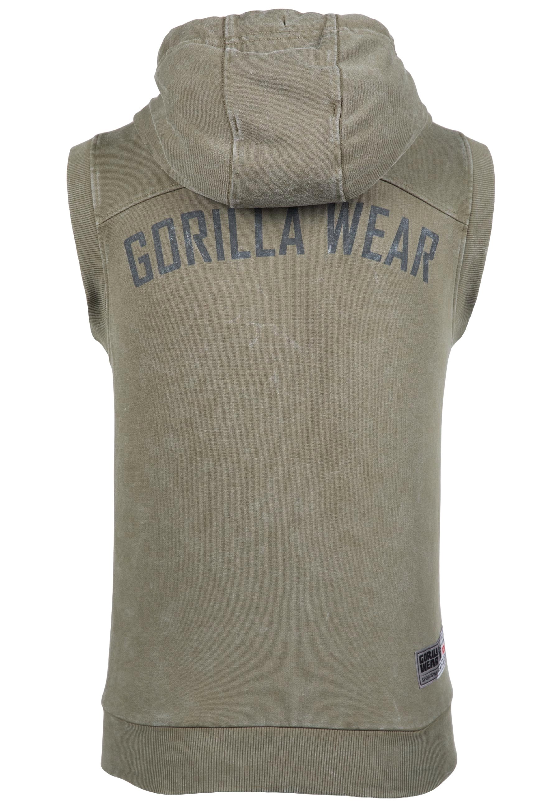 Silverdale Sleeveless Hoodie, army green - 6