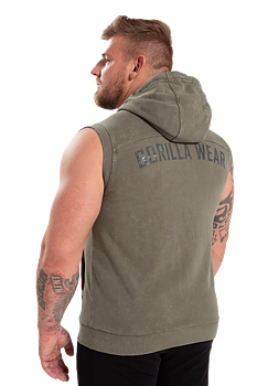 Silverdale Sleeveless Hoodie, army green