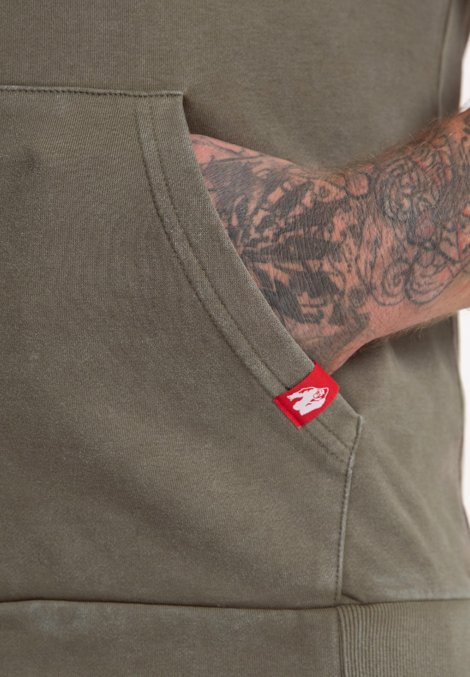 Silverdale Sleeveless Hoodie, army green - 7