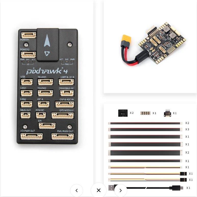 Pixhawk 4, PM07, No GPS, Plastic