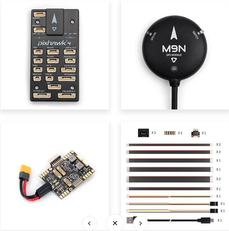 Pixhawk 4, PM07, M9N GPS, Plastic