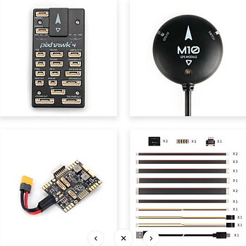 Pixhawk 4, PM07, M10 GPS, Plastic