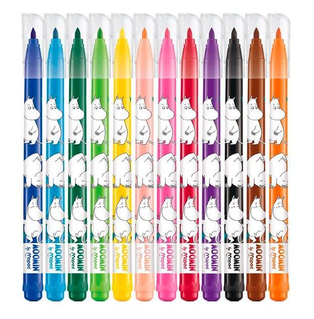 Mumin Fiberpennset 12-Pack - Maped x Momin - 2
