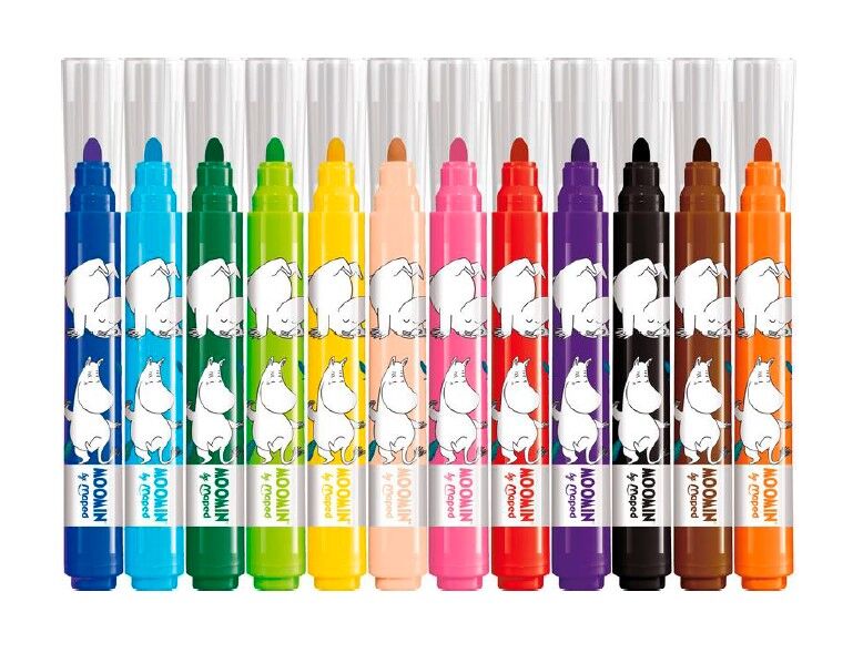 Moomin Fiber Pencil Set Jumbo 12-Pack - Maped x Moomin - 2