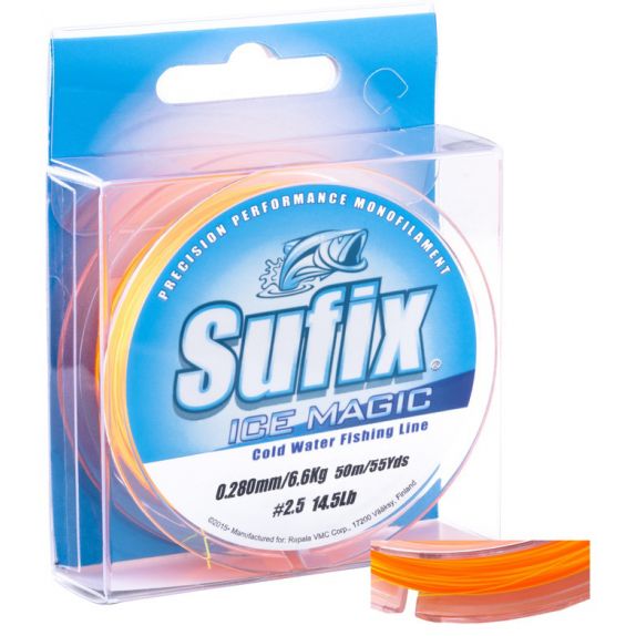 Sufix Ice Magic monofilament-lina neon yellow/orange 
